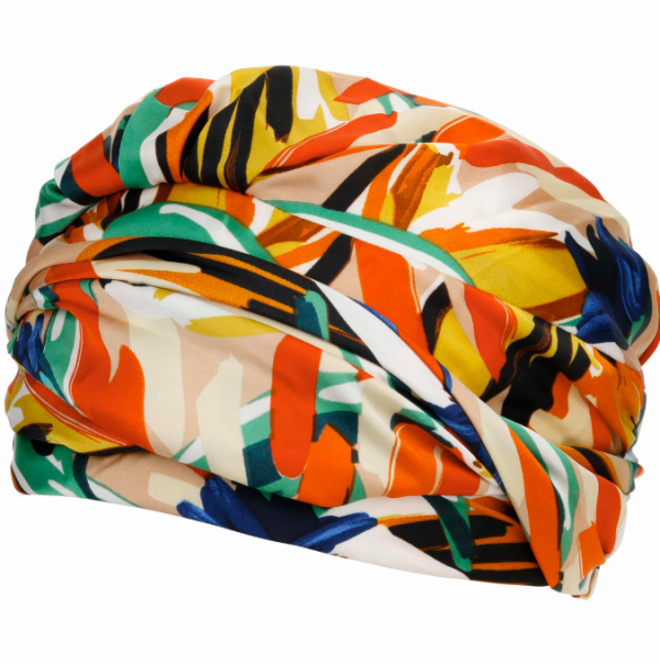 Topi Turban dengan Perpaduan Warna Berani